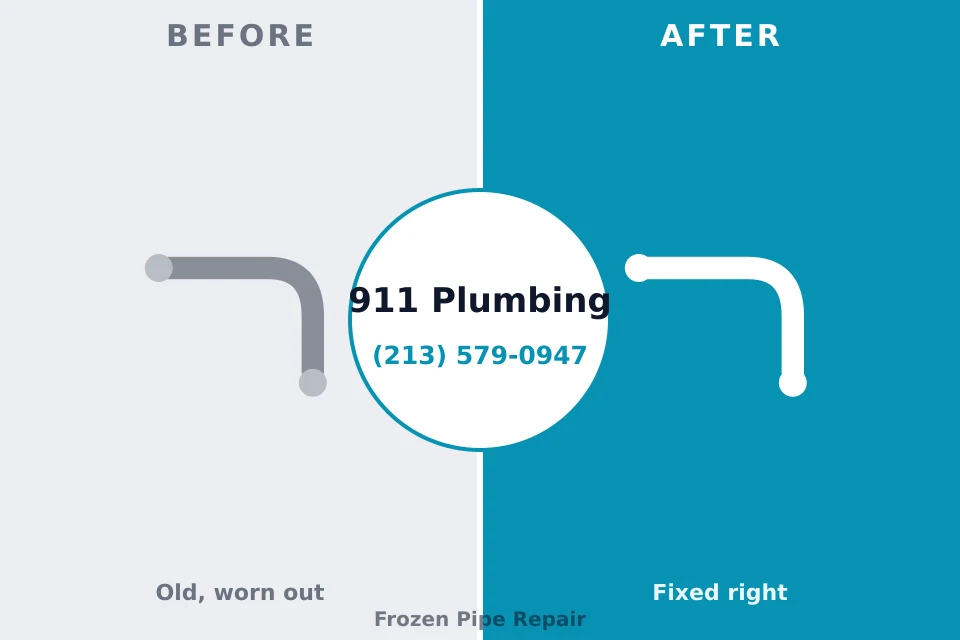 Before and after: plumbing repair Chesterfield, SC